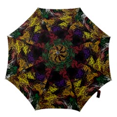 Abstract Painting Colorful Hook Handle Umbrellas (large) by Ravend