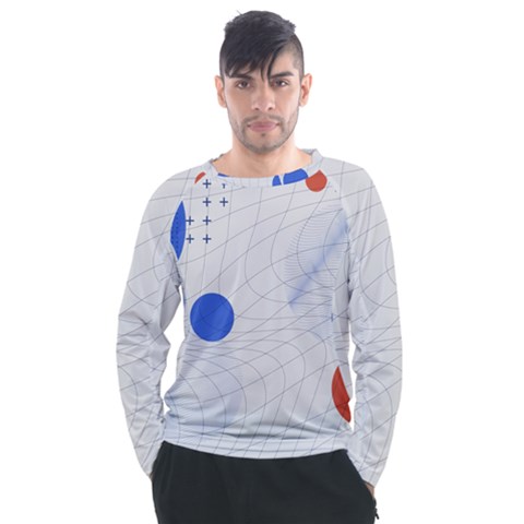 Computer Network Technology Digital Science Fiction Men s Long Sleeve Raglan Tee by Ravend