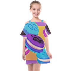 Cookies Chocolate Cookies Sweets Snacks Baked Goods Food Kids  One Piece Chiffon Dress by Ravend