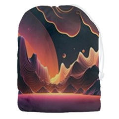 Fire Flame Burn Hot Heat Light Burning Orange Drawstring Pouch (3xl) by Ravend