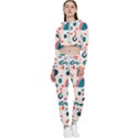 Shapes Pattern  Cropped Zip Up Lounge Set View1