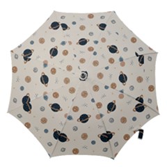 Space Planets Art Pattern Design Wallpaper Hook Handle Umbrellas (large) by Ravend