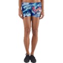 Storm Tsunami Waves Ocean Sea Nautical Nature Yoga Shorts View1