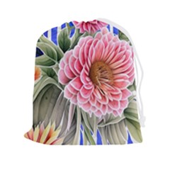 Choice Watercolor Flowers Drawstring Pouch (2xl) by GardenOfOphir