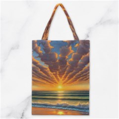 Waves At Sunset Classic Tote Bag by GardenOfOphir