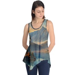 Dazzling Sunset Sleeveless Tunic by GardenOfOphir
