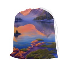 Loveliest Sunset Drawstring Pouch (2xl) by GardenOfOphir