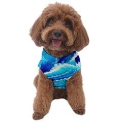 Simple Blue Ocean Wave Dog Sweater by GardenOfOphir
