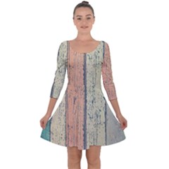 Hardwood Quarter Sleeve Skater Dress by artworkshop