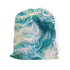 The Endless Sea Drawstring Pouch (2xl) by GardenOfOphir
