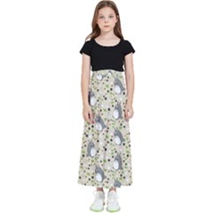 Pattern My Neighbor Totoro Kids  Flared Maxi Skirt by Jancukart