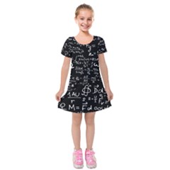 E=mc2 Text Science Albert Einstein Formula Mathematics Physics Kids  Short Sleeve Velvet Dress by Jancukart
