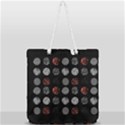 Black And Multicolored Polka Dot Artwork Digital Art Full Print Rope Handle Tote (Large) View2