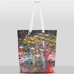Water Droplets Full Print Rope Handle Tote (small) by artworkshop