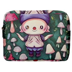 Toadstool Mushrooms Make Up Pouch (large) by GardenOfOphir
