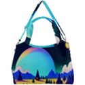 Ai Generated Trees Stars Planets Dreamlike Sun Double Compartment Shoulder Bag View1