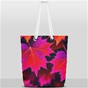 Leaves Purple Autumn Evening Sun Abstract Full Print Rope Handle Tote (Small) View1