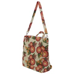 Flowers Leaves Pattern Flora Botany Drawing Art Crossbody Backpack by Ravend