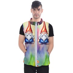 Thaumaturgy Magically Prestidigitation Sleight Of Hand Fly Agaric Abracadabra Men s Puffer Vest by GardenOfOphir