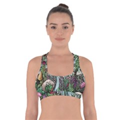 Craft Mushroom Cross Back Sports Bra by GardenOfOphir