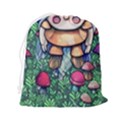 Foraging Natural Fairy Mushroom Craft Drawstring Pouch (2XL) View2