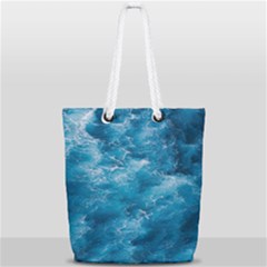Blue Water Speech Therapy Full Print Rope Handle Tote (small) by artworkshop