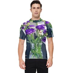 Cute Flower Wallpaper Men s Short Sleeve Rash Guard by artworkshop