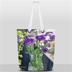 Cute Flower Wallpaper Full Print Rope Handle Tote (small) by artworkshop