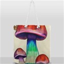 Tiny Mushroom Full Print Rope Handle Tote (Large) View1