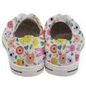 Cute Animals Cartoon Seamless Background Men s Low Top Canvas Sneakers View4