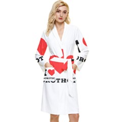 I Love Dorothy  Long Sleeve Velvet Robe by ilovewhateva