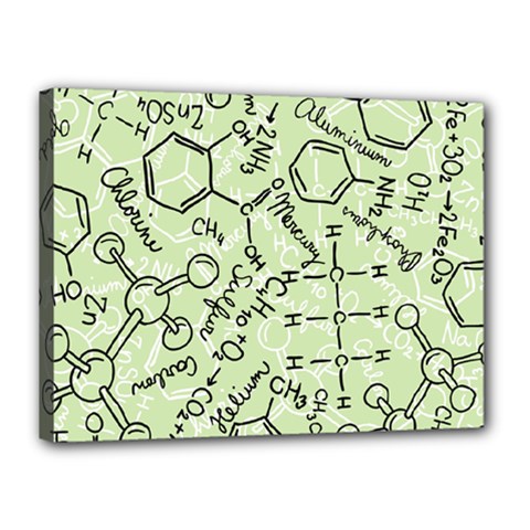 Multicolored Chemical Bond Illustration Chemistry Formula Science Canvas 16  X 12  (stretched) by Jancukart