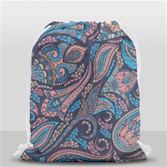 Background Ornament Paisley Drawstring Bag (small) by Jancukart