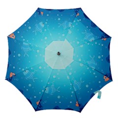 Ai Generated Ocean Sea Fish Aquatic Water Nature Hook Handle Umbrellas (small) by Pakemis