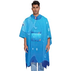 Ai Generated Ocean Sea Fish Aquatic Water Nature Men s Hooded Rain Ponchos by Pakemis