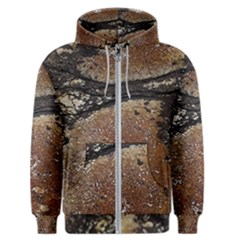 Rustic Charm Abstract Print Men s Zipper Hoodie by dflcprintsclothing
