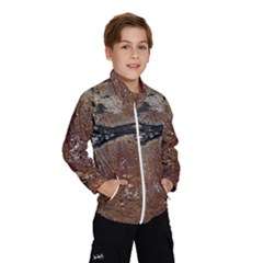 Rustic Charm Abstract Print Kids  Windbreaker by dflcprintsclothing