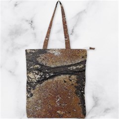 Rustic Charm Abstract Print Double Zip Up Tote Bag by dflcprintsclothing