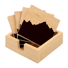 Mountain Forest Nature Scenery Art Mountains Bamboo Coaster Set by Wegoenart