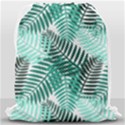 Background Pattern Texture Leaves Design Wallpaper Drawstring Bag (Large) View2