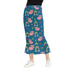 Texture Seamless Sample Digital Scrapbooking Maxi Fishtail Chiffon Skirt by Wegoenart