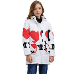 I Love Amy Kid s Hooded Longline Puffer Jacket by ilovewhateva