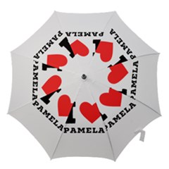 I Love Pamela Hook Handle Umbrellas (medium) by ilovewhateva