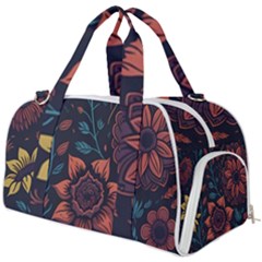 Flower Art Drawing Painting Spring Burner Gym Duffel Bag by Jancukart
