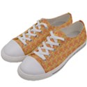 Peach Leafs Men s Low Top Canvas Sneakers View2