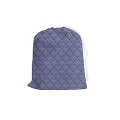 Blue Diamonds Drawstring Pouch (medium) by Sparkle