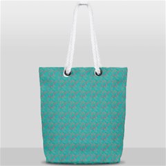 Flowers Full Print Rope Handle Tote (small) by Sparkle