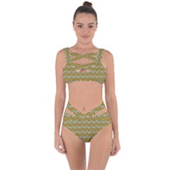 Pattern Bandaged Up Bikini Set  by Sparkle