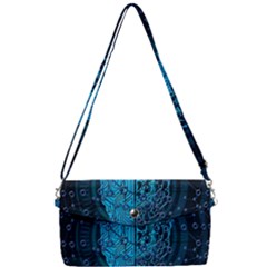 Artificial Intelligence Network Blue Art Removable Strap Clutch Bag by Semog4