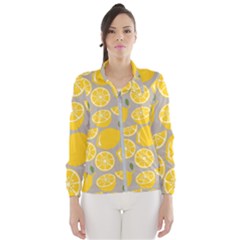 Lemon Background Lemon Wallpaper Women s Windbreaker by Semog4